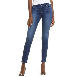 Paige Skyline Ankle Peg Dark Wash Mid Rise Skinny Jeans 26